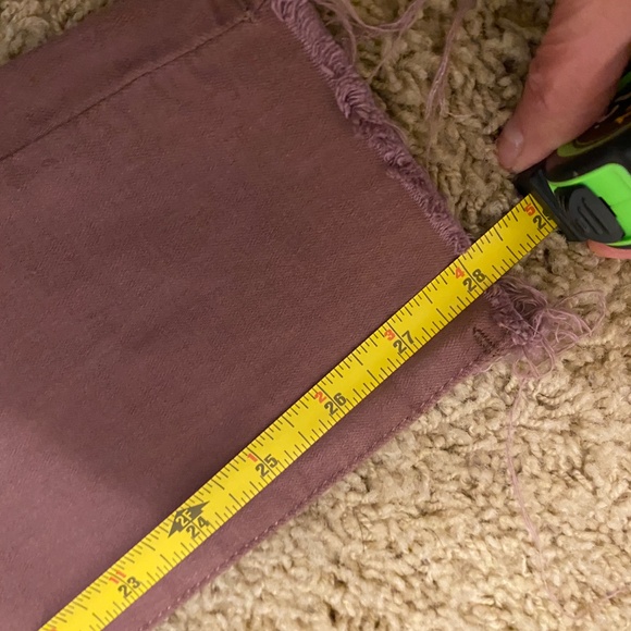 Womens' High Rise Skinny Rose Colored Jeans by Blue Asphalt Sz. L - Picture 14 of 16